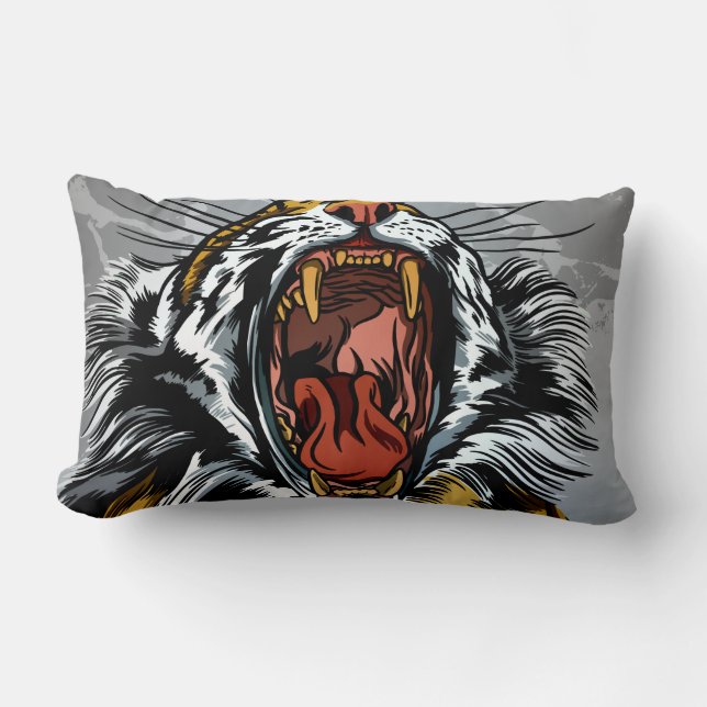 Roaming Tiger Year Design Lendenkissen (Vorderseite)