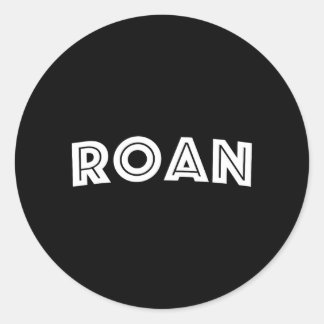 Roan Runder Aufkleber