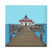 Roanoke Marshes Lighthouse - Magnet