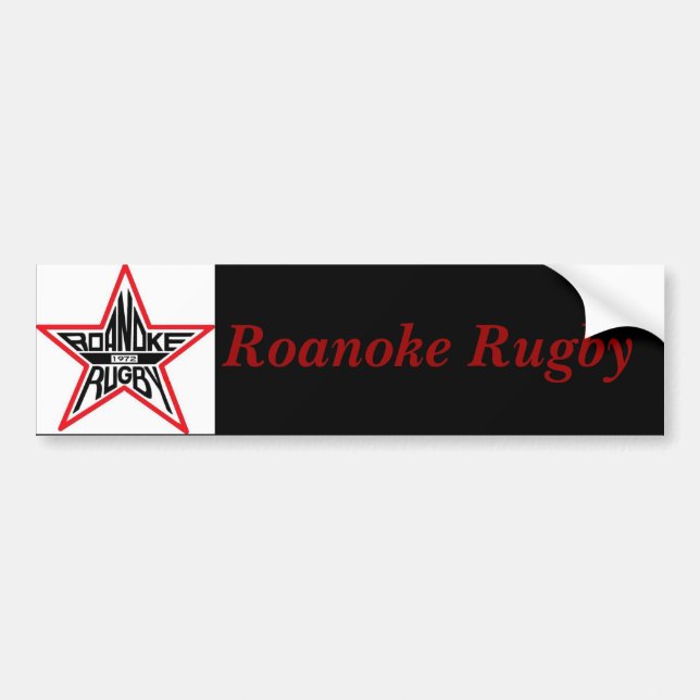 Roanoke-Rugby Autoaufkleber (Vorne)