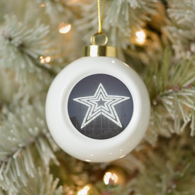 Roanoke star keramik Kugel-Ornament (Baum)