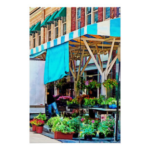 Roanoke VA - Blume entladen Poster