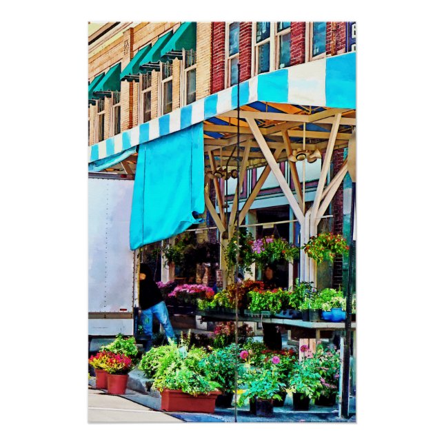 Roanoke VA - Blume entladen Poster (Vorderseite)