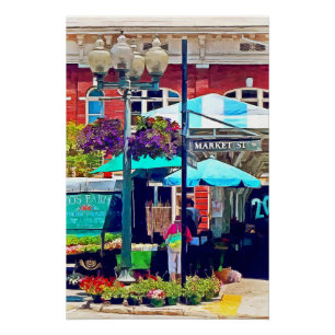 Roanoke Va - Market Street Poster