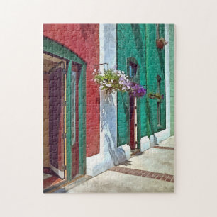 Roanoke VA - Türen und hängende Körbe Puzzle