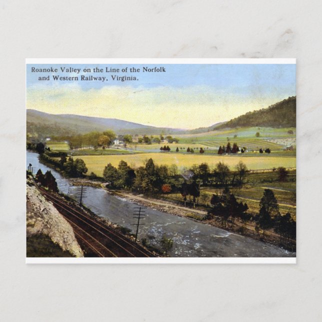 Roanoke Valley, Virginia 1914 Vintag Postkarte (Vorderseite)