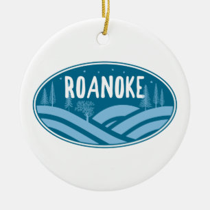 Roanoke Virginia Outdoor Keramik Ornament