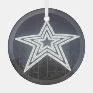 Roanoke Virginia Star Ornament Aus Glas