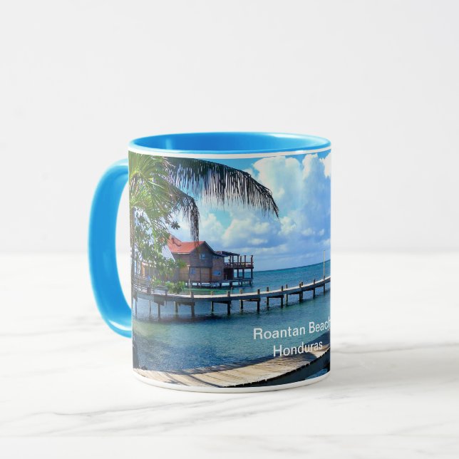 Roantan Strand, Honduras Tasse (Vorderseite Links)
