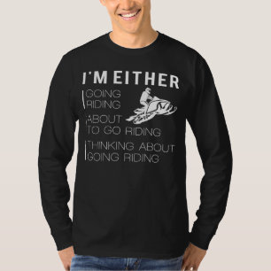 Roar and Ride: Funny Snowmobiling T - Shirt