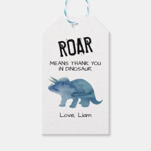 Roar bedeutet Danke, Dinosaur Geschenkanhänger