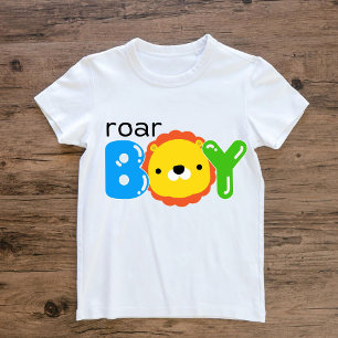 Roar Boy Niedlich Lion Safari Jungle Tierkids Baby T-shirt