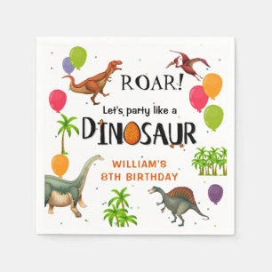 Roar Dinosaur Jungle Geburtstagsparty Paper Serviette