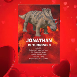 Roar-einige Dinosaurier Geburtstagsparty Einladung