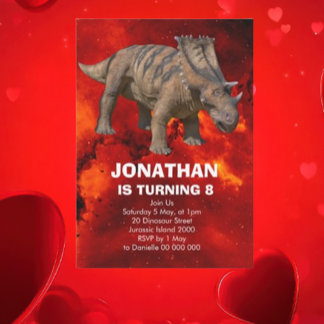 Roar-einige Dinosaurier Geburtstagsparty Einladung