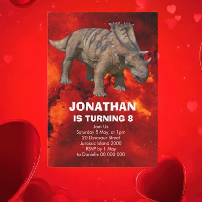 Roar-einige Dinosaurier Geburtstagsparty Einladung (hope you’re ready to stomp, stomp, roar because we’re throwing a Jurassic-sized birthday bash )