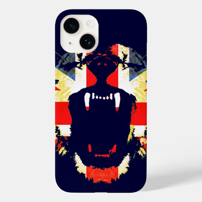 Roar Great British Löwe Gewerkschaft Jack iPhone C Case-Mate iPhone Hülle (Rückseite)