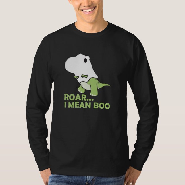 Roar I Gemein Boo Niedlich Kawaii Halloween T-Rex  T-Shirt (Vorderseite)