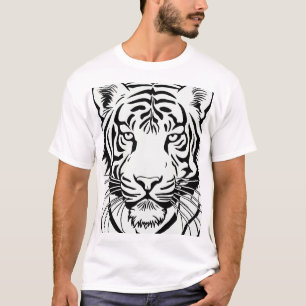 "Roar in Style: Tiger gedruckter T - Shirt" T-Shirt