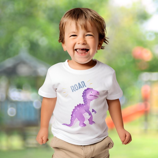 Roar Niedlich Dinosaur Geburtstagsparty T-Shirt (Roar Cute Dinosaur Birthday Party T-Shirt)