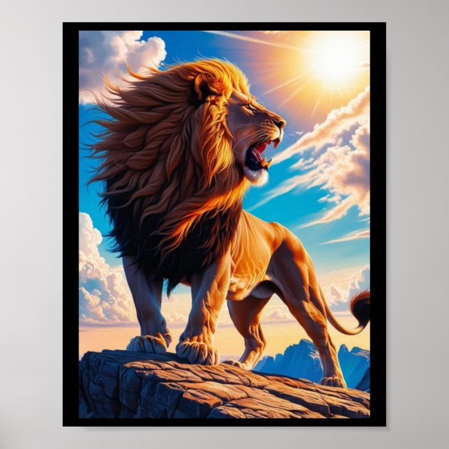 Roar of Independence Liberty T Aufkleber Poster (Vorne)