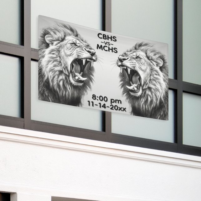 Roar of the Lion Custom Text Bilder Banner (Äußeres Gebäude)