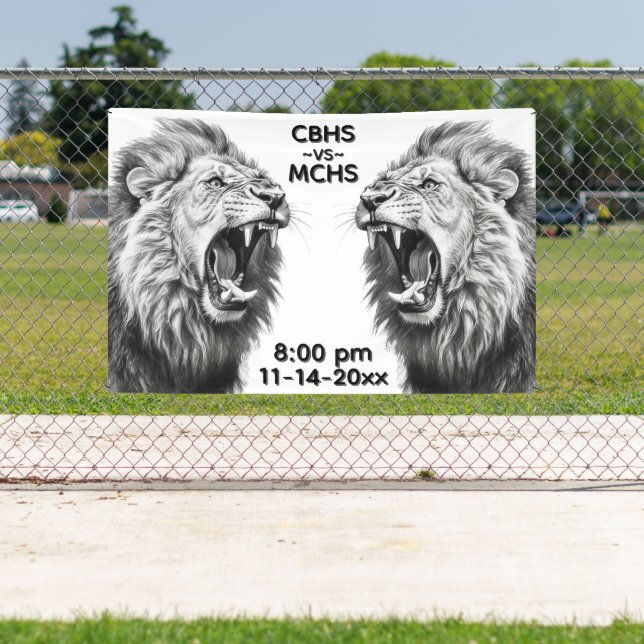 Roar of the Lion Custom Text Images Banner (Insitu)