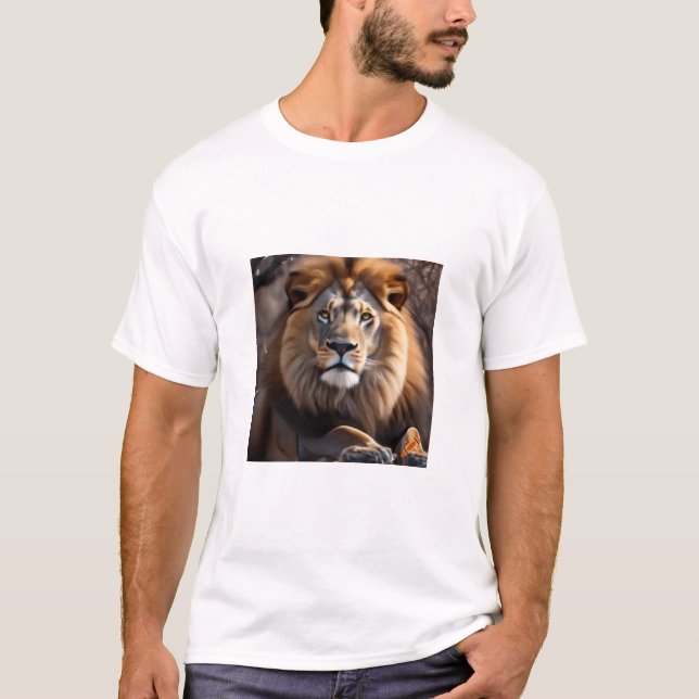 Roar of the Lion: König des Dschungels" T-Shirt (Vorderseite)