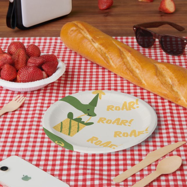 Roar Party Tiere Geburtstag Pappteller (Picknick)