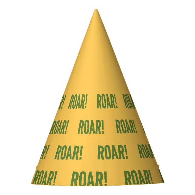 Roar Party Tiere Geburtstag Partyhütchen (Vorderseite)