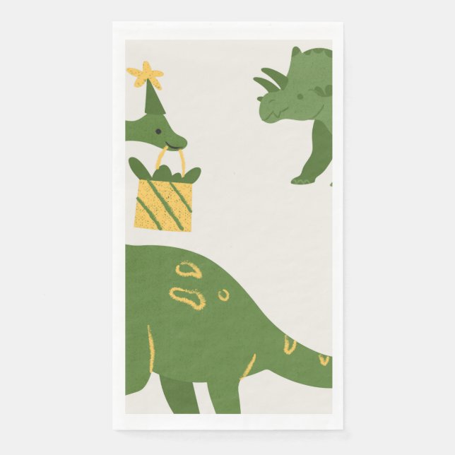 Roar Party Tiere Geburtstag Serviette (Vorderseite)