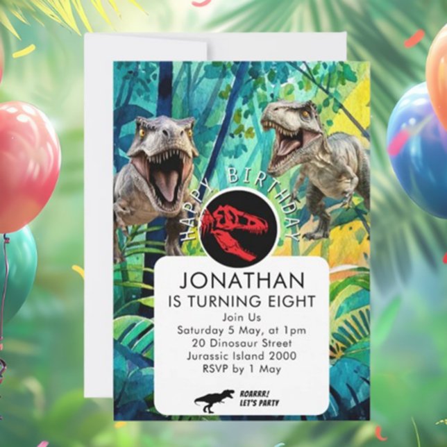 ROAR-some BOY DINO Einladung (Unleash the excitement with our ROAR-some BOY DINO Invitation! )