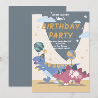 Roar-some Dino Party Einladungen: Spaß, einfaches Einladung