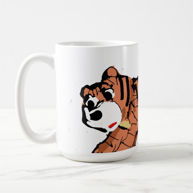 Roar-somely Cute Tiger Mug Kaffeetasse (Links)
