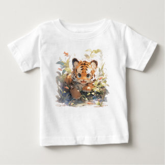"Roarination Adorable Tiger Baby T - Shirt - Entfe