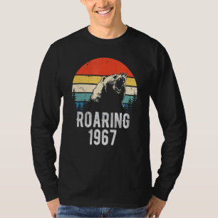 Roaring 1967 Vintag Retro Sunset Bear Tier 55. T-Shirt