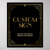 Roaring 20er Art Deco Speakeasy Custom