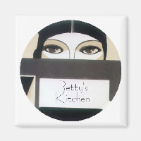 Roaring 20er Gal Personalisiert Magnet