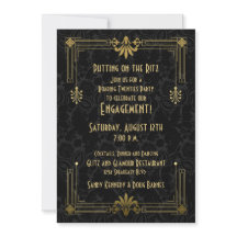 Roaring 20er Jahre Art Deco Engagement Party