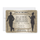 Roaring 20er Kunst Deko Flapper Girl and Gangster