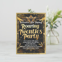 Roaring 20er Party der 1920er Jahre Thema Soziales Einladung