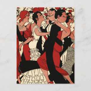 Roaring 20s postkarte