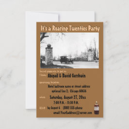 Roaring 20's Prohibition Theme Einladung