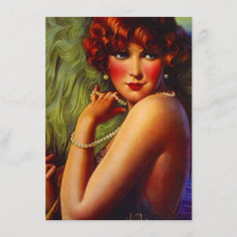 Roaring 20ties Pearls Plumes Flapper Einladung