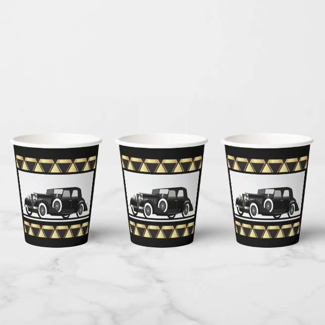 Roaring 20ties Theme Party Pappbecher (Multi)