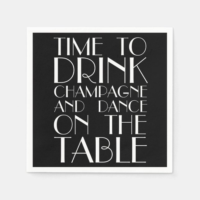 Roaring 2ties Napkin Serviette (Vorderseite)