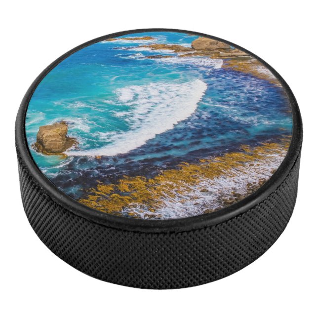 Roaring Bay am Nugget Point Eishockey Puck (3/4)