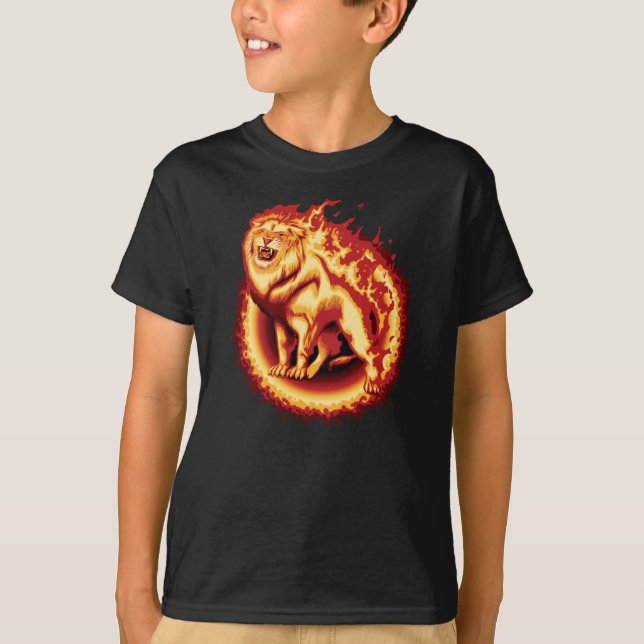 Roaring Fire Lion T-Shirt (Vorderseite)