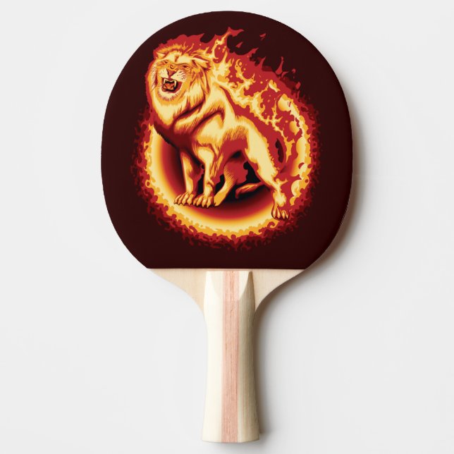 Roaring Fire Lion Tischtennis Schläger (Vorderseite)