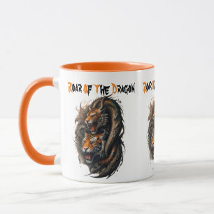 Roaring Flame: Tiger-Dragon-Hybrid Tasse